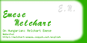 emese melchart business card